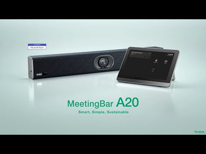 Yealink A20-025 | MeetingBar for small rooms | Incl. CTP18 & WPP30 | Video soundbar