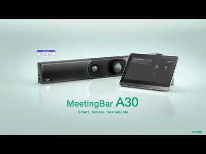 Yealink A30-025 | MeetingBar for medium rooms | Incl. CTP18 & WPP30 sharing pod | Video soundbar
